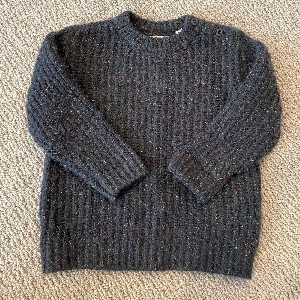 Zara navy fleck sweater